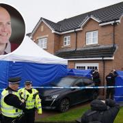 Police raid Nicola Sturgeon and Peter Murrell's home, April 2023. Prof Rob Johns (inset)