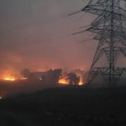 The ongoing wildfire at Cannich
