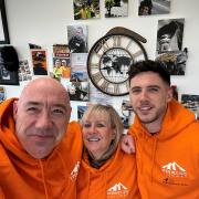 Ryan Kidd and his parents, Stevie and Lesley who are taking on Kilimanjaro