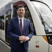 Edinburgh council leader Cammy Day has launched the new tram extension