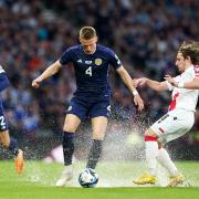 Scott McTominay overcame the conditions to score Scotland's second goal in the win over Georgia.