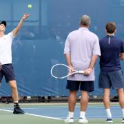 Andy Murray in training in New York