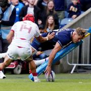 Duhan van der Merwe scores Scotland's fifth and final try against Georgia