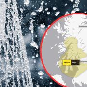 Heavy rainfall is hitting Scotland as a Met Office weather warning is in place