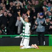 Luis Palma's celebrations were cut short after scoring for Celtic against Lazio, with VAR ruling out his strike for offside.