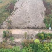 A landslip has closed the A83