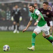 Martin Boyle in action for Hibernian against Heart at Tynecastle on Saturday
