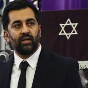 Humza Yousaf speaks at a service of solidarity for those killed in Hamas terror attack