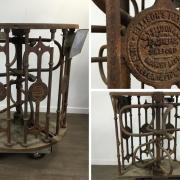 A 100-year-old turnstile from Rangers Ibrox stadium has sold at auction