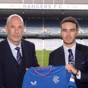 Rangers chief executive James Bisgrove, right, with new manager Philippe Clement at Ibrox on Tuesday