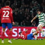 Celtic midfielder Paulo Bernardo enjoyed a fiesty midfield battle against Atletico Madrid.