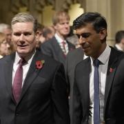Rishi Sunak and Keir Starmer on their way to the King's Speech
