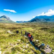 How does the 'right to roam' in Scotland differ from the law in England?