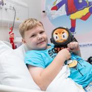 Campaign sponsors Ninja Kiwi gifted soft toys to patients in the children’s hospital like Preston, 6