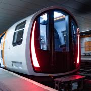 The first new Glasgow Subway train at Govan Station