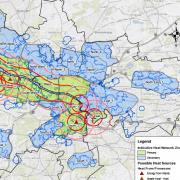 Glasgow City prospective heat network map