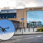 Drone carrying 'package of drugs' crashes near Scots prison