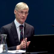 Professor Mark Woolhouse giving evidence to the UK Covid Inquiry on Wednesday
