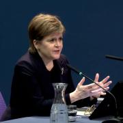 Former first minister Nicola Sturgeon appearing at the UK Covid inquiry