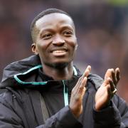New Rangers signing Mohamed Diomande applauds the Ibrox fans