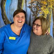 Sharon saved Caroline's life when she had a stroke at work