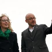 Scottish Greens' coleaders Lorna S;ater and Patrick Harvie