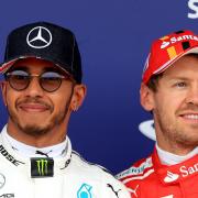 Mercedes’ Lewis Hamilton (left) has tipped Sebastian Vettel as his potential replacement. (Tim Goode/PA)