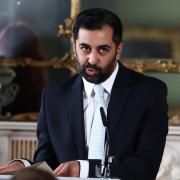 First Minister Humza Yousaf pictured at his press conference in Bute House on Thursday