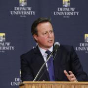 David Cameron at DePauw University in Indiana. Picture: Ken Owen/DePauw