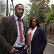 Idris Elba as DCI John Luther and Wunmi Mosaku as DS Halliday in the BBC drama Luther. Photograph: PA Photo/BBC/Des Willie