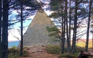 Prince Albert's Pyramid, also known as Prince Albert Cairn, at Balmoral Estate in Royal Deeside, Aberdeenshire. Picture: Craig Hill