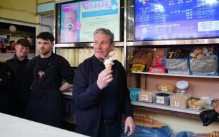 Keir Starmer at Notarianni Ices in Blackpool