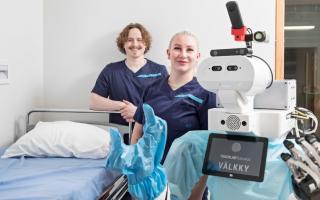 Nurses in Finland are trialling the telerobot on a stroke rehabilitation ward in collaboration with the Edinburgh-based developer, Touchlab