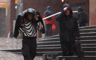 The wet weather is predicted to hit Glasgow