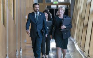 First Minister Humza Yousaf and his deputy Shona Robison