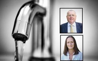 Water industry watchdog rap with  (inset) chief executive Alan Sutherland and chief operating