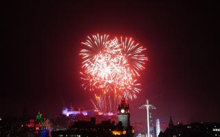 Edinburgh fireworks marked 2024 celebrations. Photo PA.