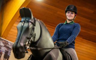 College unveils new £100k robot horse for equestrian event training