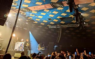 Liam Gallagher and John Squire at The Barrowland Ballroom