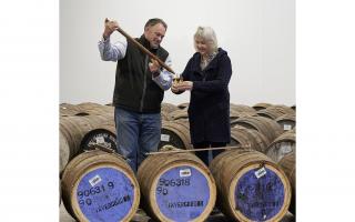 Rally ace Louise Aitken-Walker selects her whisky with master distiller David Robertson