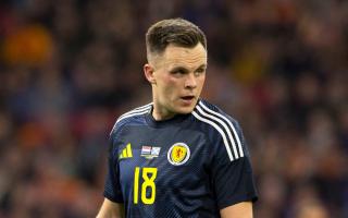 Lawrence Shankland in action for the national team