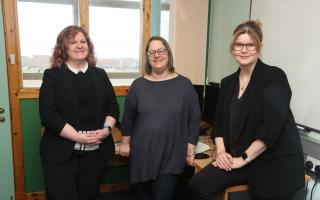 New UHI Orkney Deputy Principal Pauline Black (left), Principal Professor Seonaidh McDonald and Deputy Principal Claire Kemp will form the college's first all-female leadership team.
