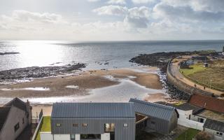 Overlooking Ruby Bay in the picturesque coastal town of Elie, Mid Rock House is a rare property to come to market