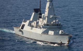 A Ministry of Defence picture of HMS Diamond, which has been taking part in Red Sea operations
