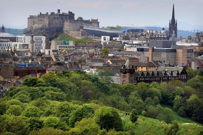 A view of Edinburgh Castle from Arthur's Seat. Picture: Stewart Attwood.