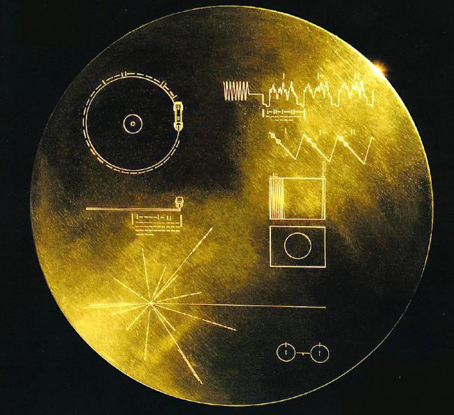 The Golden Record carried a message from Earth on board NASA's Voyager 1 and Voyager 2 missions..