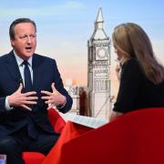 Foreign Secretary Lord David Cameron appearing on the BBC 1 current affairs programme, Sunday With Laura Kuenssberg.