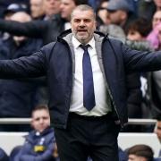 Ange Postecoglou will send Tottenham out to win against Manchester City (Zac Goodwin/PA)