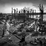 The John Brown shipyard in Glasgow - de-industrialisation hammered many communities