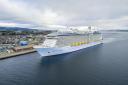 The Port of Cromarty Firth is expecting a record number of cruise chips this season with about 118 vessels such as the Anthem of the Seas, below, due to start arriving from April 3